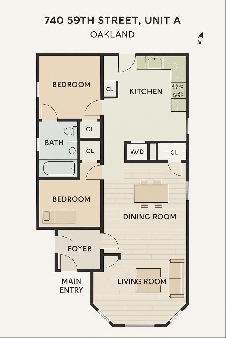 Detail Gallery Image 4 of 41 For 740 59th St, Oakland,  CA 94609 - – Beds | – Baths