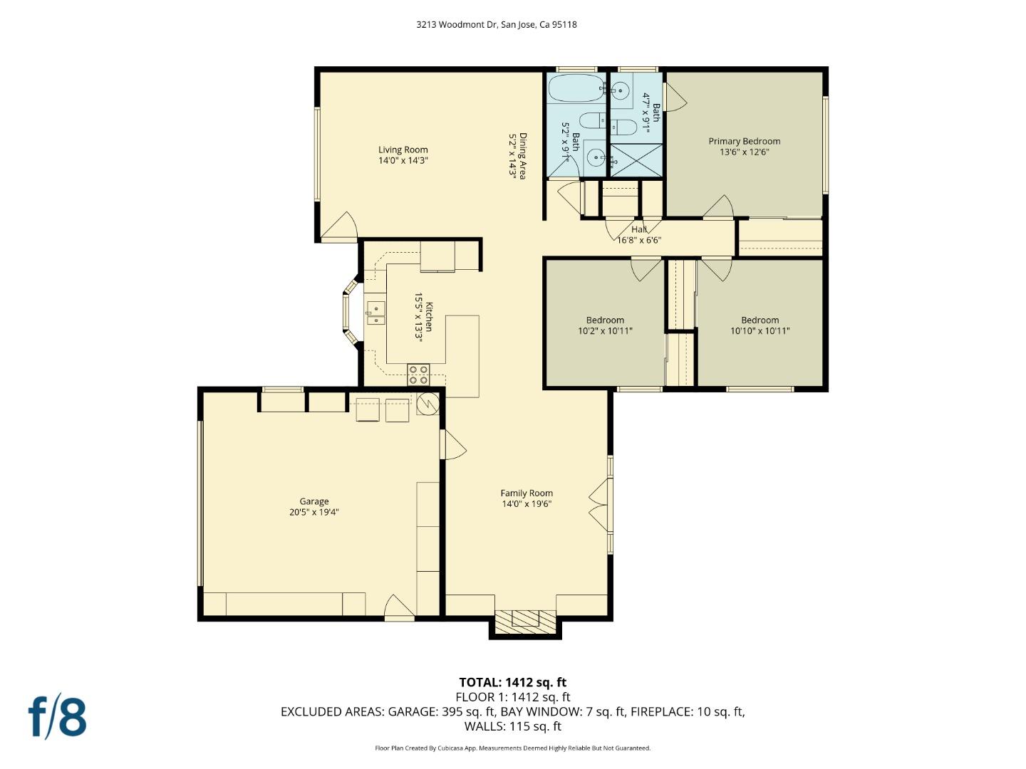 Detail Gallery Image 22 of 22 For 3213 Woodmont Dr, San Jose,  CA 95118 - 3 Beds | 2 Baths