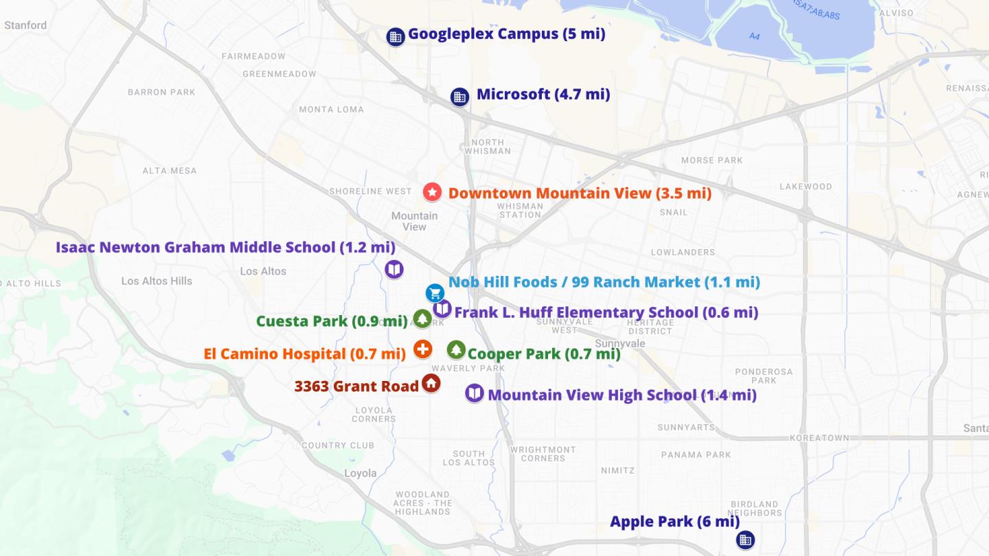 Detail Gallery Image 54 of 54 For 3363 Grant Rd, Mountain View,  CA 94040 - 5 Beds | 4/1 Baths