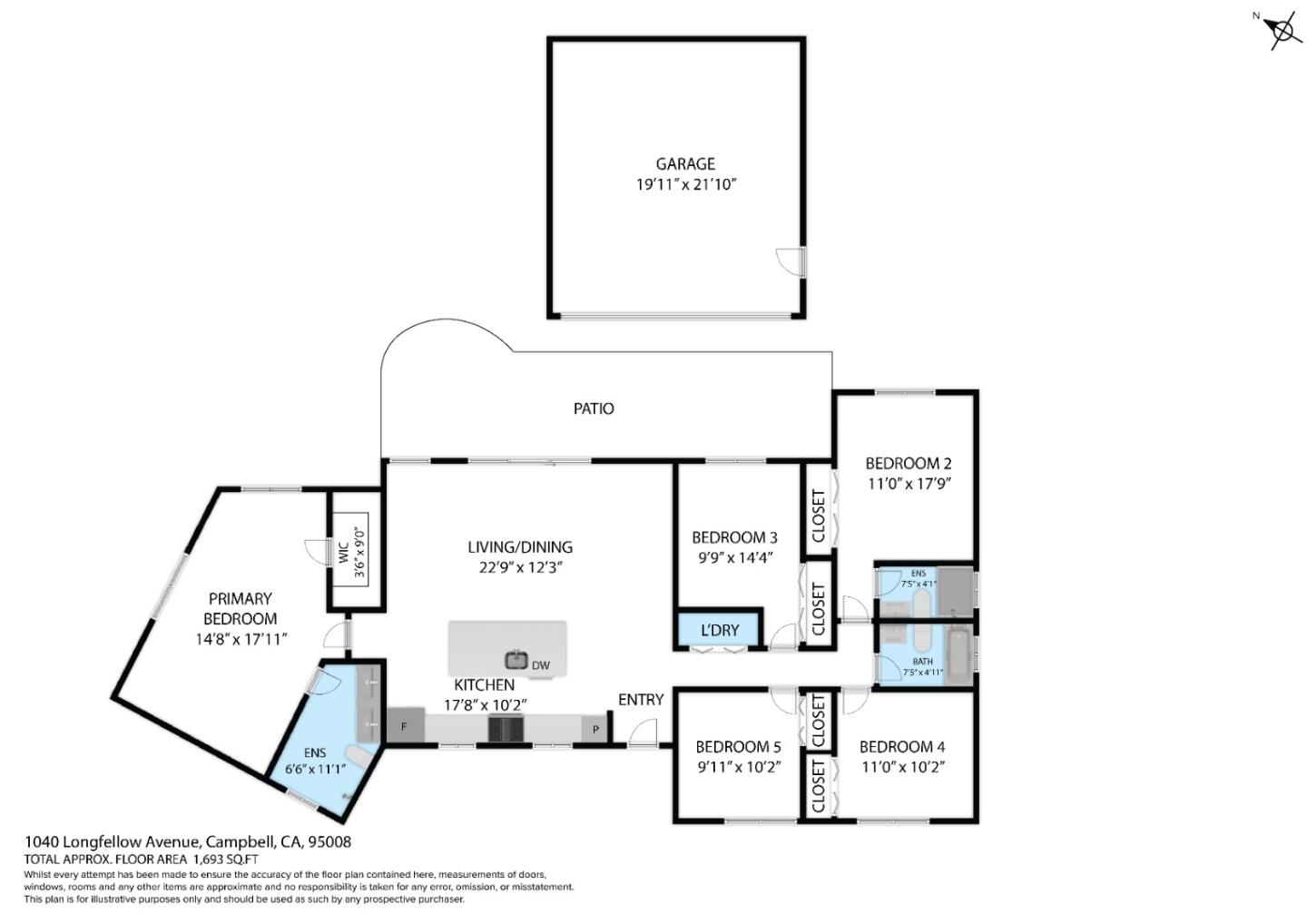 Detail Gallery Image 33 of 74 For 1040 Longfellow Ave, Campbell,  CA 95008 - 5 Beds | 3 Baths