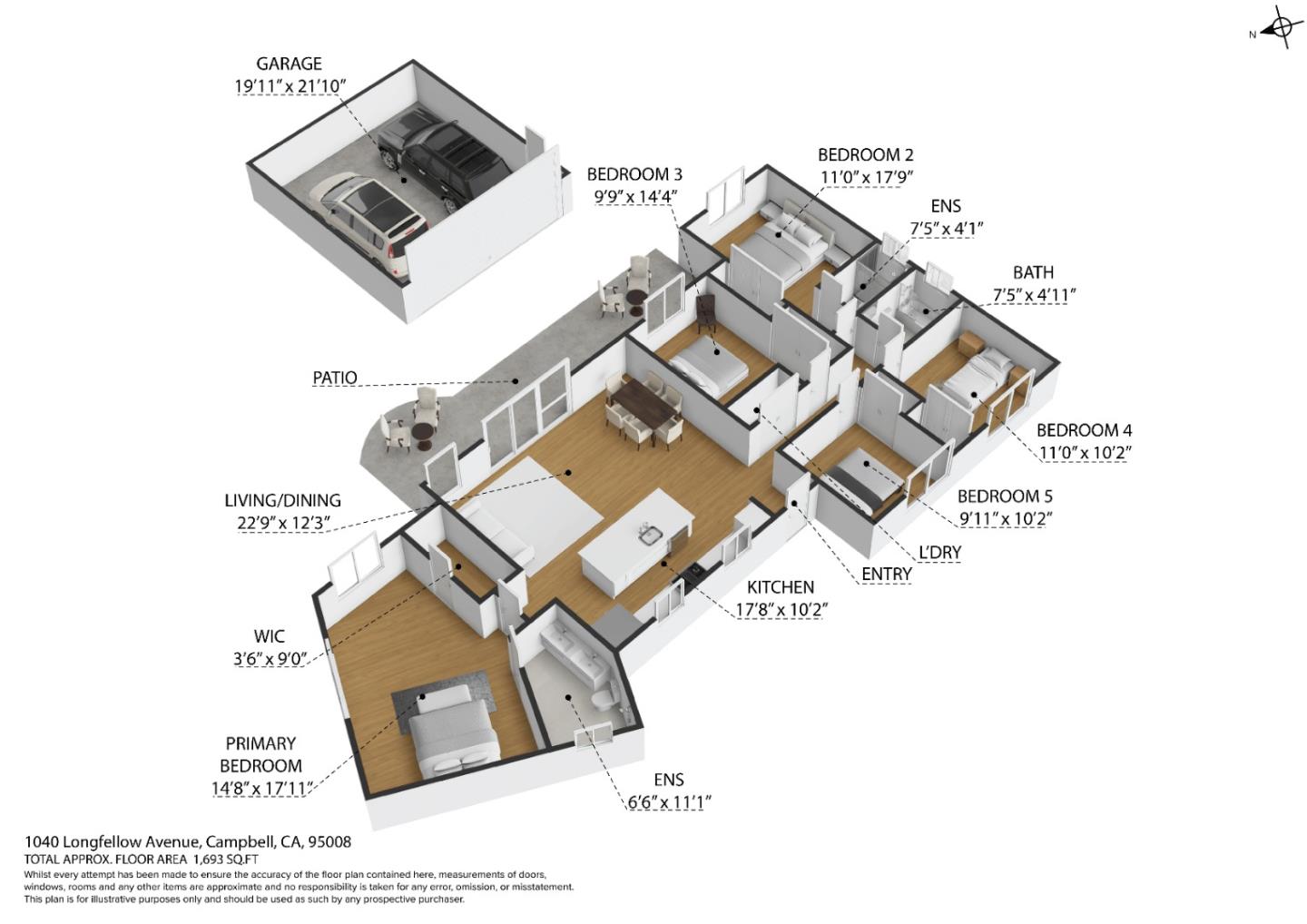 Detail Gallery Image 34 of 74 For 1040 Longfellow Ave, Campbell,  CA 95008 - 5 Beds | 3 Baths