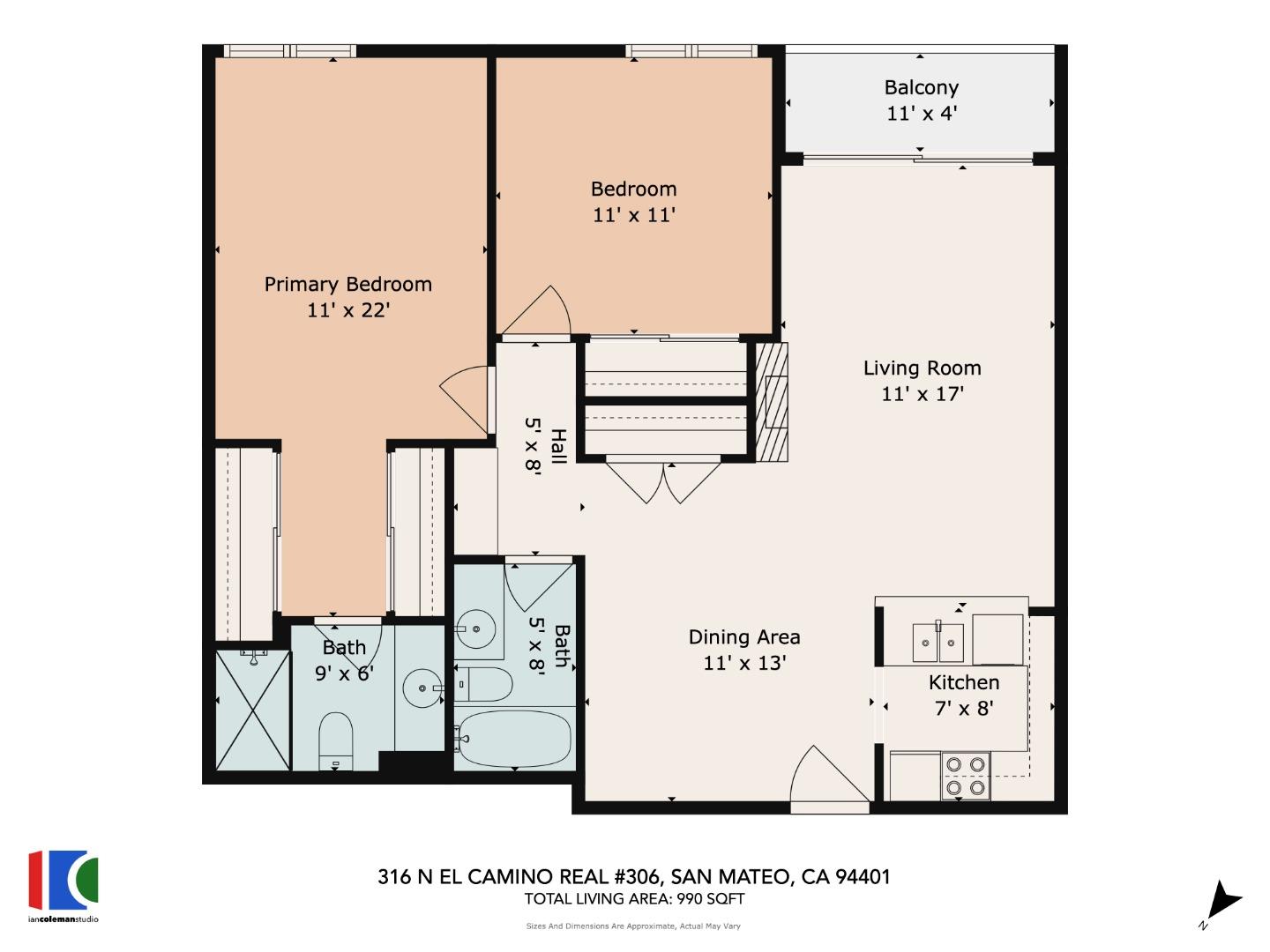 Detail Gallery Image 16 of 16 For 316 N El Camino Real #306,  San Mateo,  CA 94401 - 2 Beds | 2 Baths