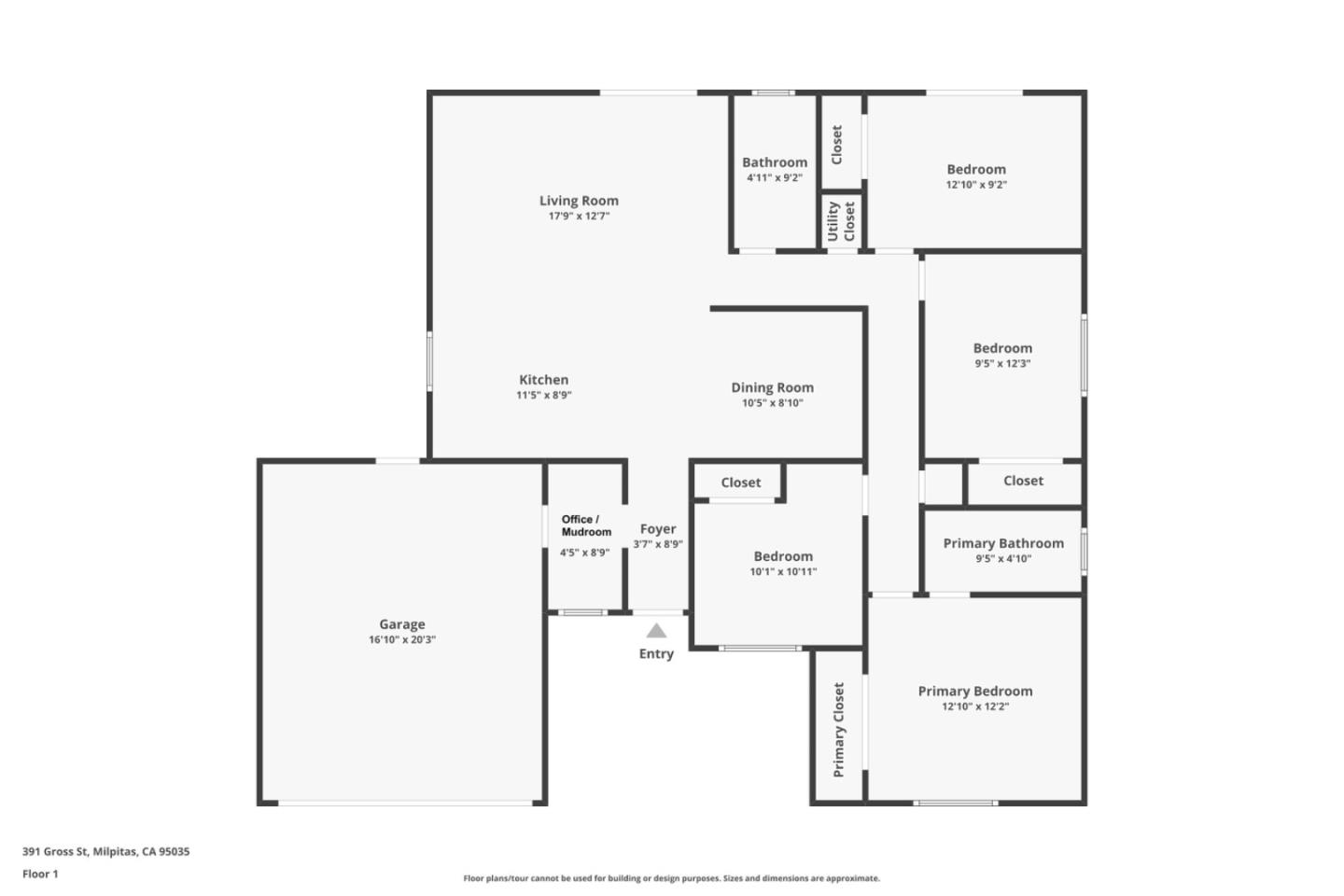 Detail Gallery Image 29 of 29 For 391 Gross St, Milpitas,  CA 95035 - 4 Beds | 2 Baths