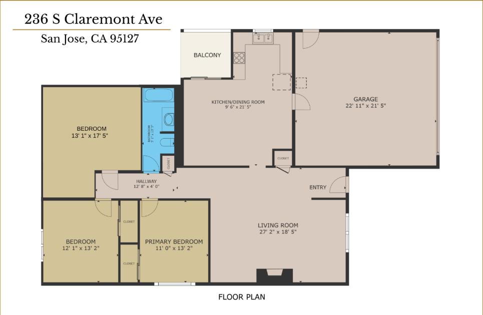 Detail Gallery Image 34 of 34 For 236 S Claremont Ave, San Jose,  CA 95127 - 3 Beds | 2 Baths