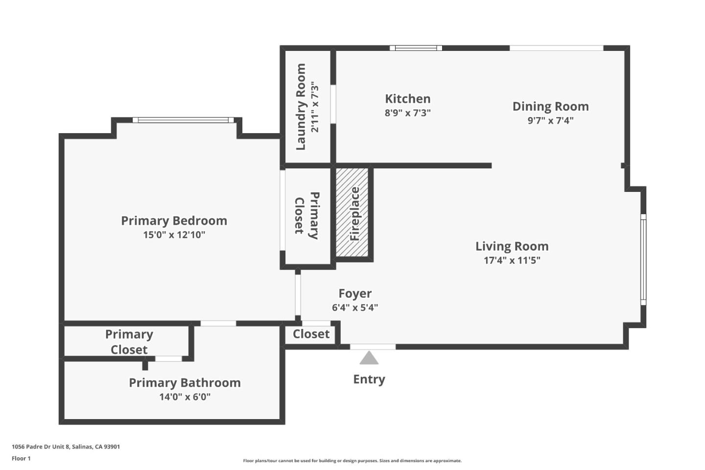Detail Gallery Image 43 of 43 For 1056 Padre Dr #8,  Salinas,  CA 93901 - 1 Beds | 1 Baths