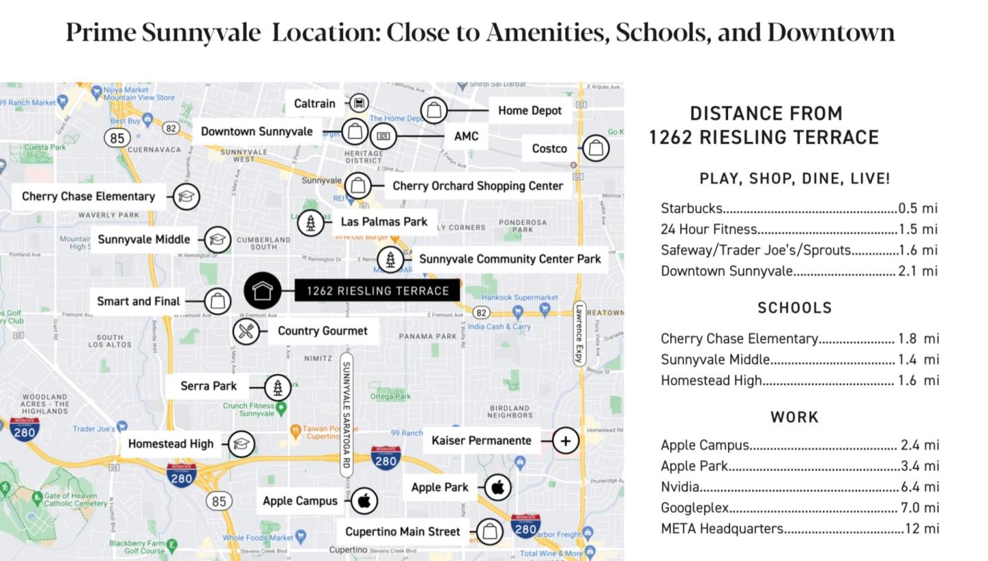 Detail Gallery Image 2 of 15 For 1262 Riesling Ter, Sunnyvale,  CA 94087 - 2 Beds | 1 Baths