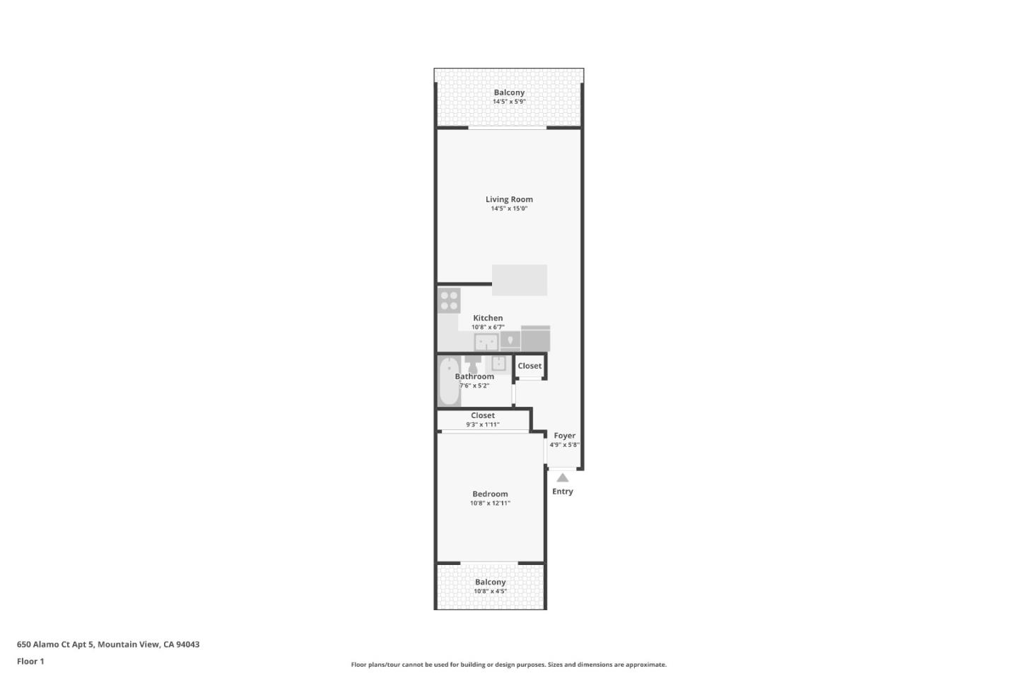 Detail Gallery Image 22 of 28 For 650 Alamo Ct #5,  Mountain View,  CA 94043 - 1 Beds | 1 Baths