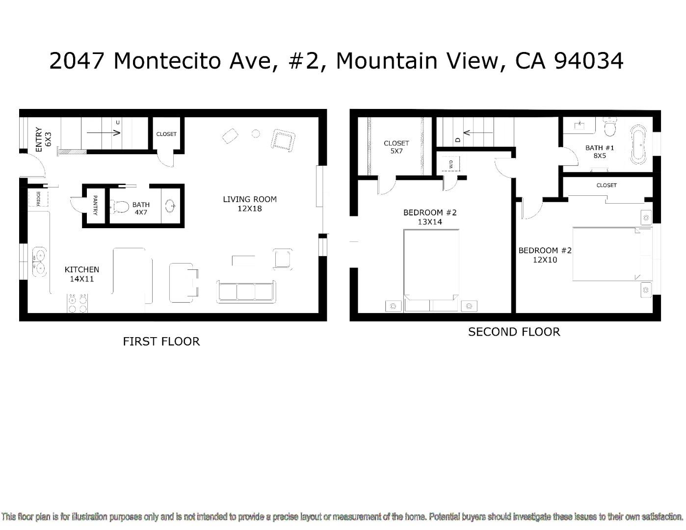 Detail Gallery Image 19 of 19 For 2047 Montecito #2,  Mountain View,  CA 94043 - 2 Beds | 1/1 Baths