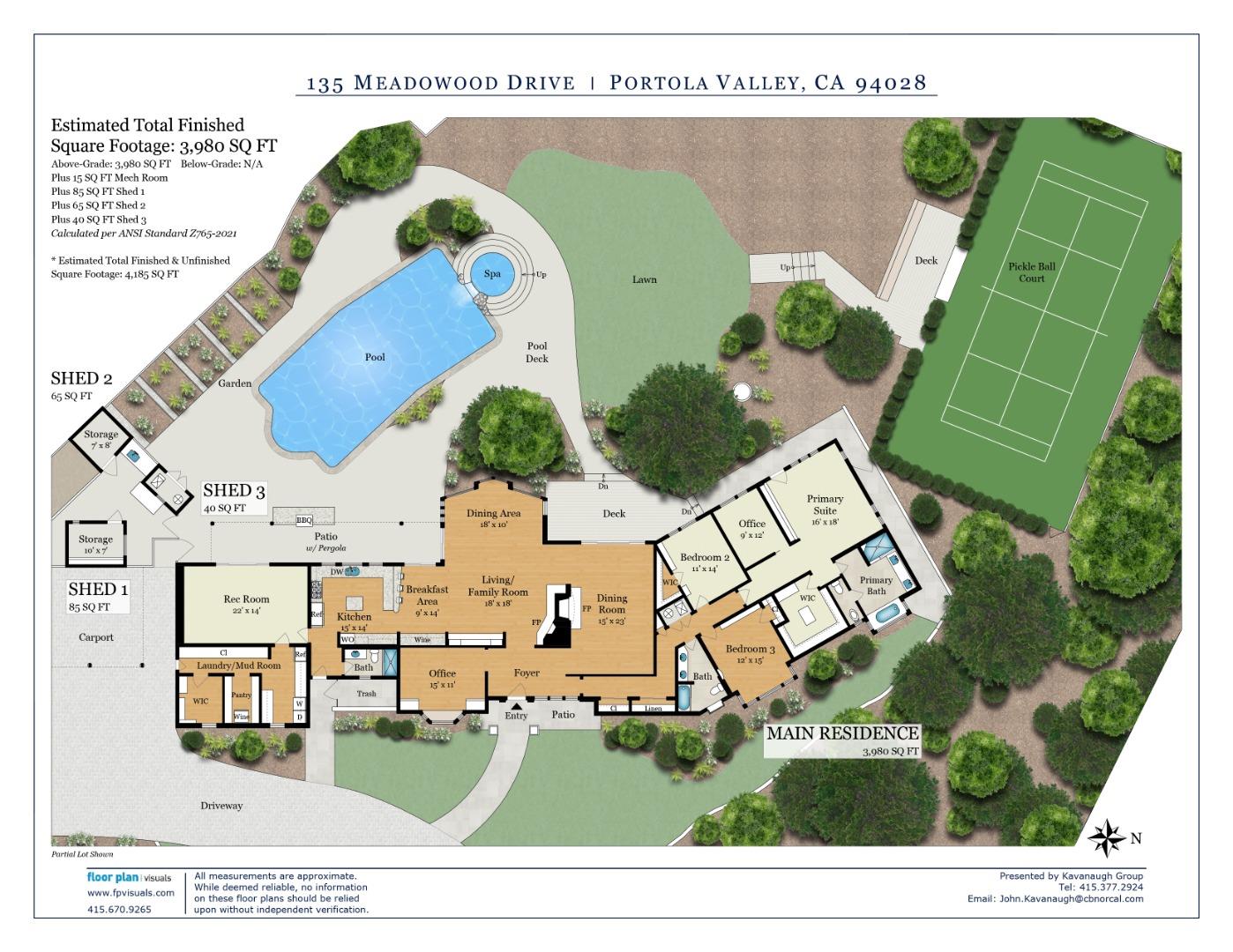 Detail Gallery Image 32 of 32 For 135 Meadowood Dr, Portola Valley,  CA 94028 - 3 Beds | 3 Baths