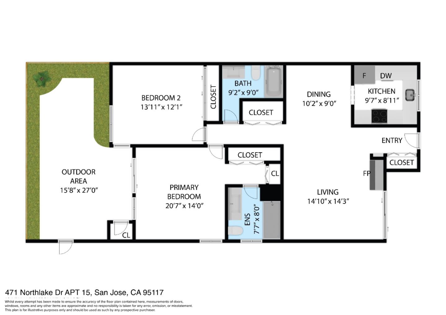 Detail Gallery Image 6 of 6 For 471 Northlake Dr #15,  San Jose,  CA 95117 - 2 Beds | 2 Baths