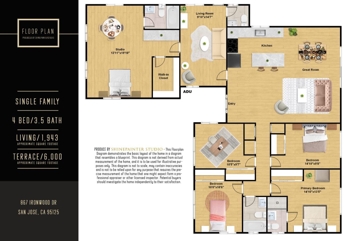 Detail Gallery Image 39 of 39 For 867 Ironwood Dr, San Jose,  CA 95125 - 4 Beds | 3/1 Baths