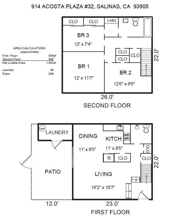 Detail Gallery Image 31 of 31 For 914 Acosta Plz #32,  Salinas,  CA 93905 - 3 Beds | 1/1 Baths