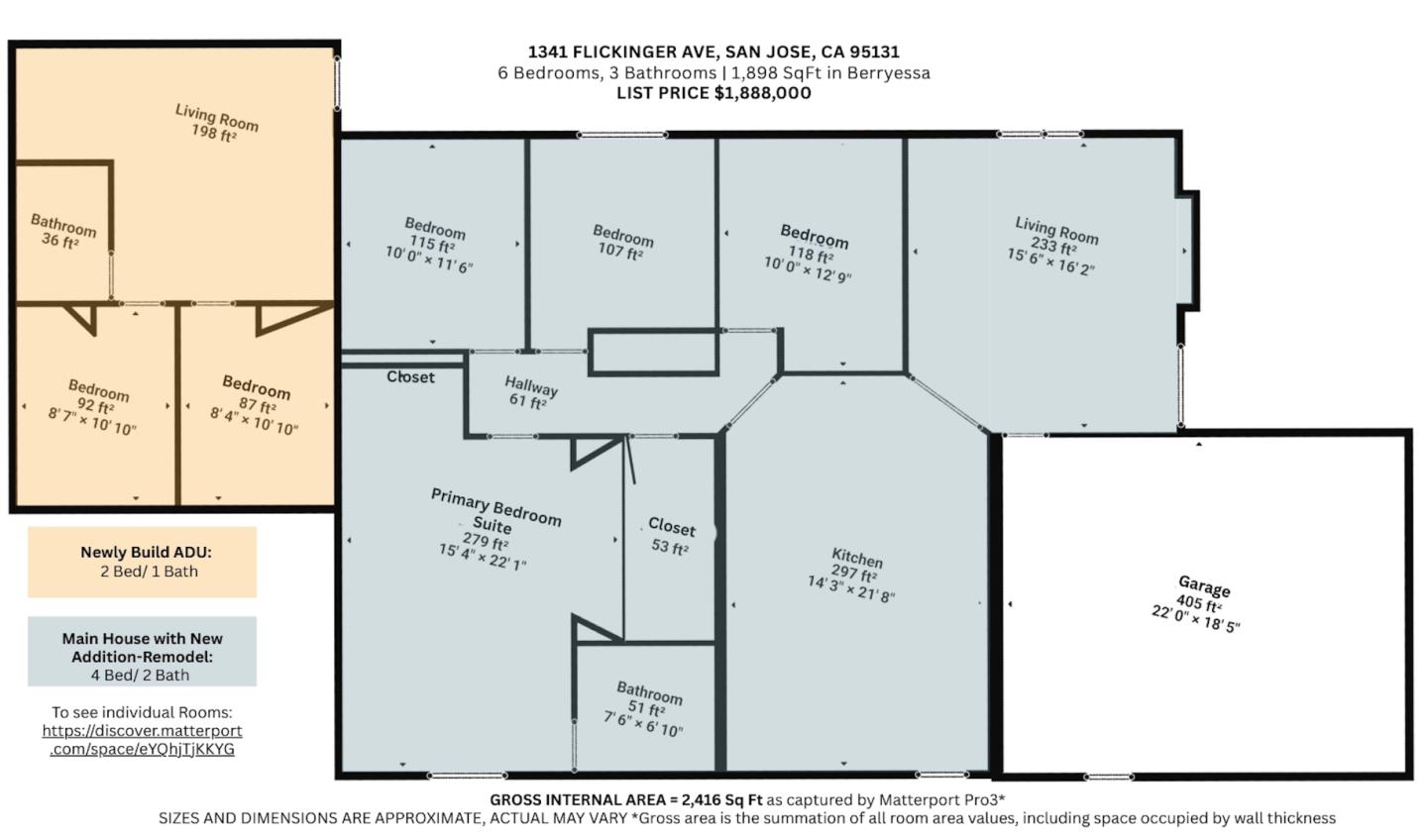 Detail Gallery Image 32 of 35 For 1341 Flickinger Ave, San Jose,  CA 95131 - 6 Beds | 3 Baths