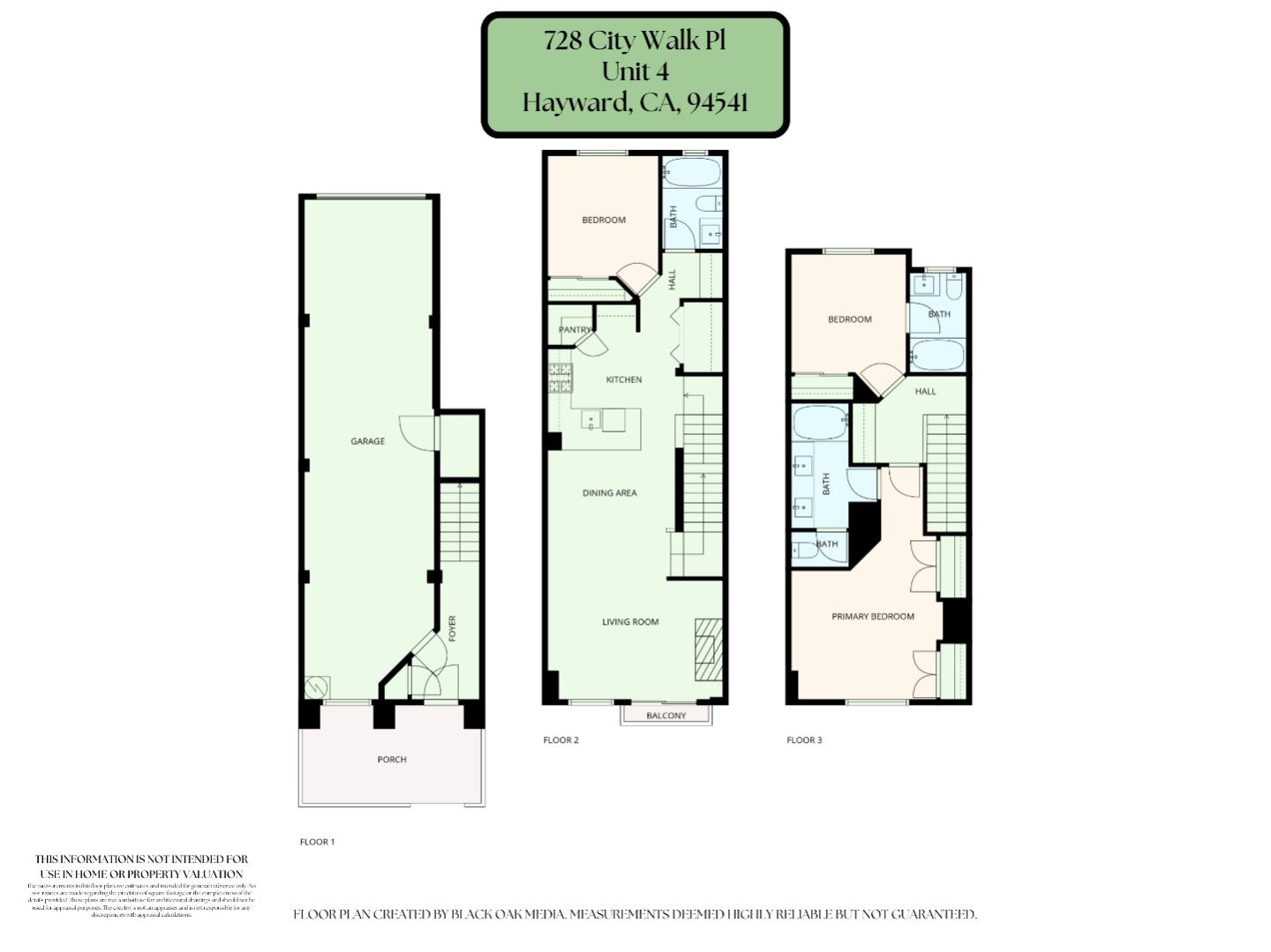 Detail Gallery Image 20 of 20 For 728 City Walk Pl #4,  Hayward,  CA 94541 - 3 Beds | 3 Baths