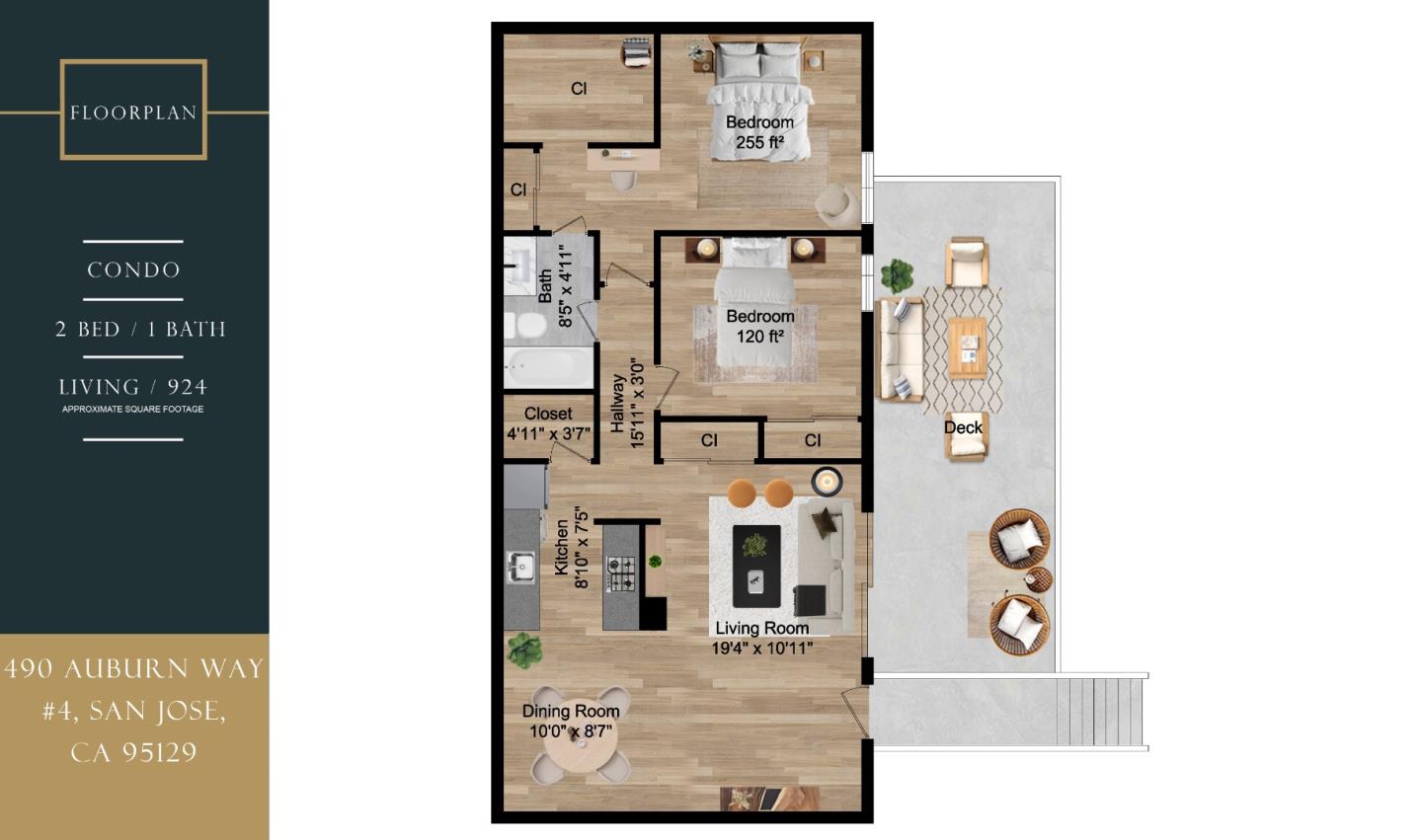 Detail Gallery Image 37 of 37 For 490 Auburn Way #4,  San Jose,  CA 95129 - 2 Beds | 1 Baths