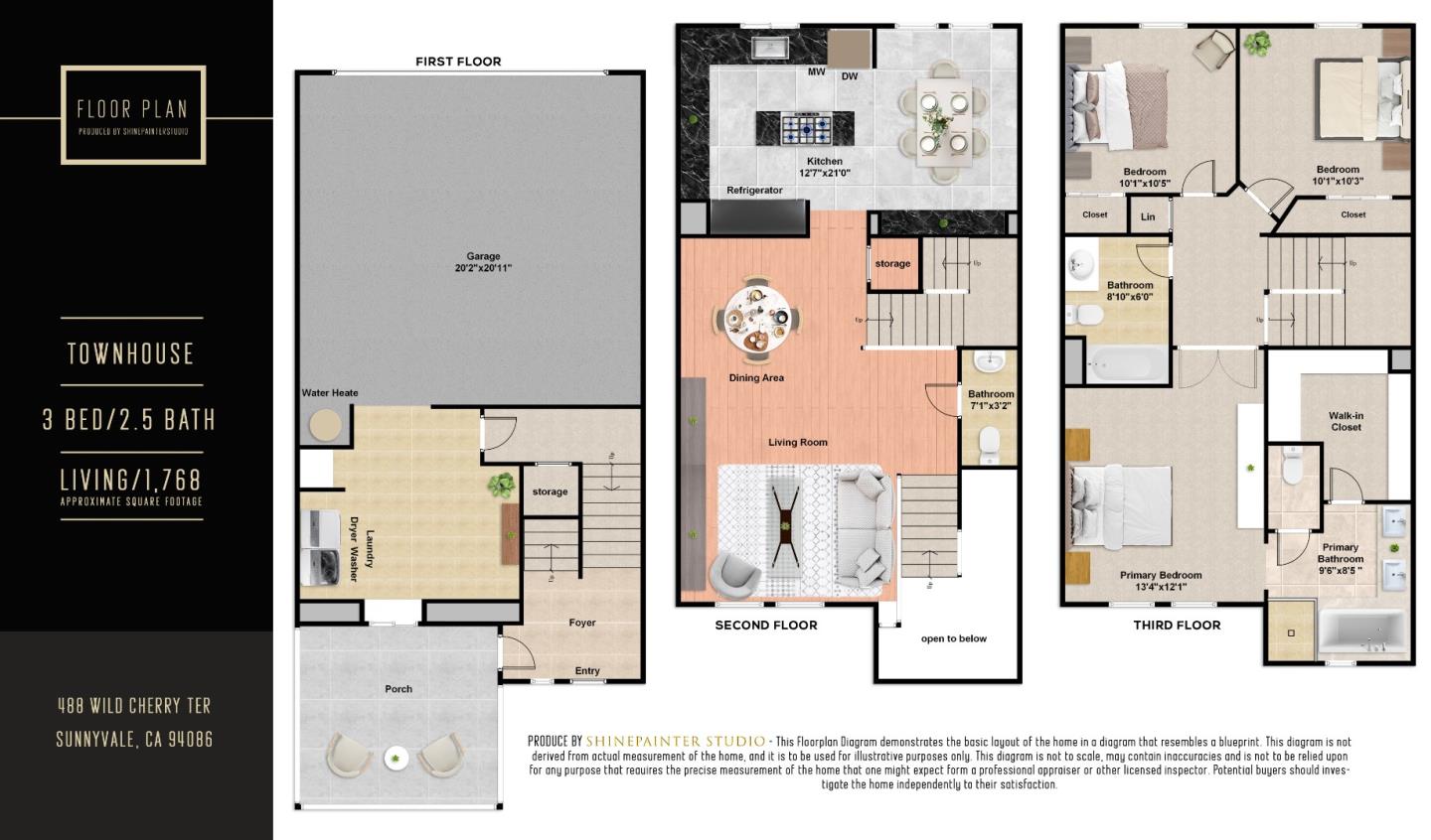 Detail Gallery Image 42 of 42 For 488 Wild Cherry Ter, Sunnyvale,  CA 94086 - 3 Beds | 2/1 Baths