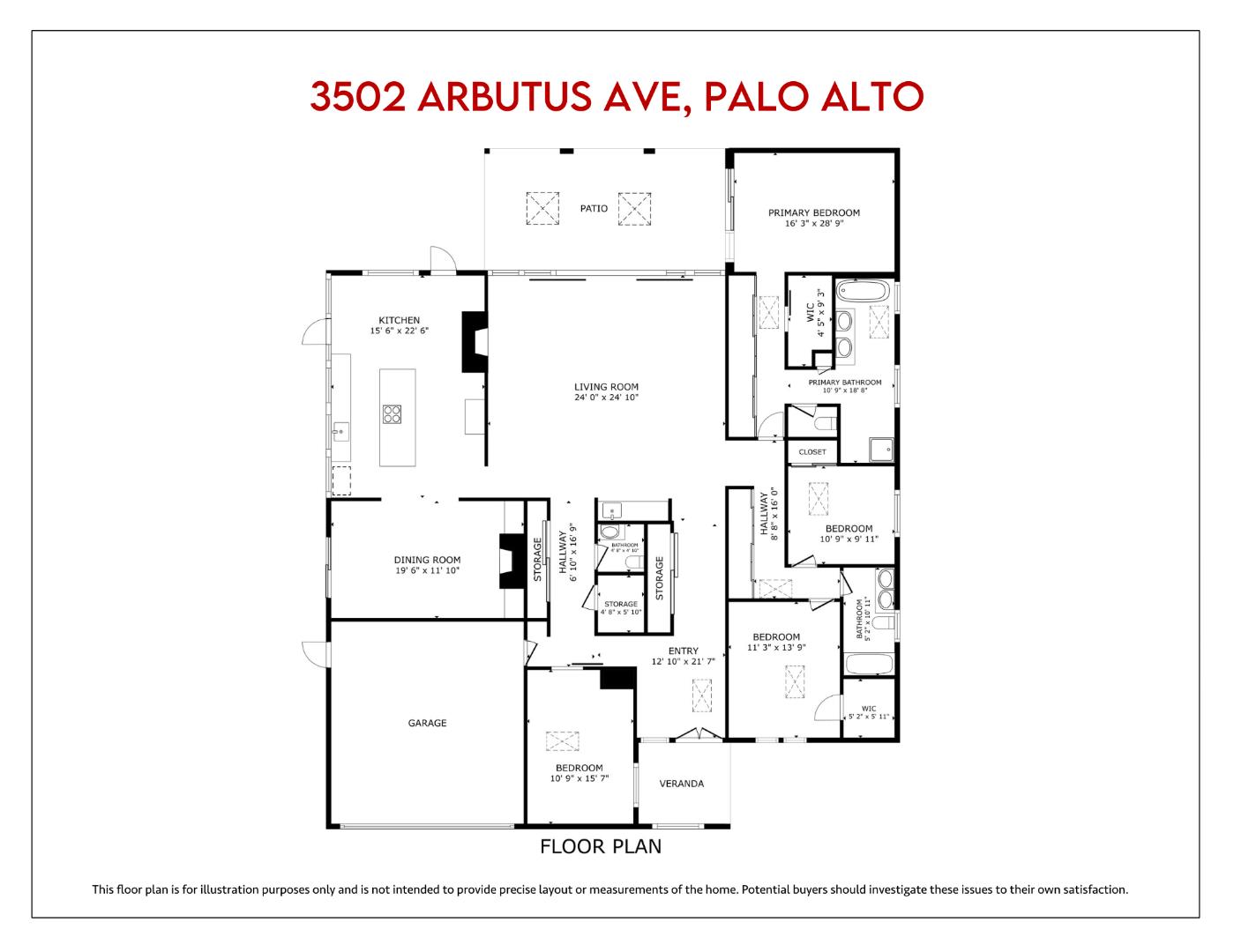 Detail Gallery Image 84 of 85 For 3502 Arbutus Ave, Palo Alto,  CA 94303 - 4 Beds | 2/1 Baths