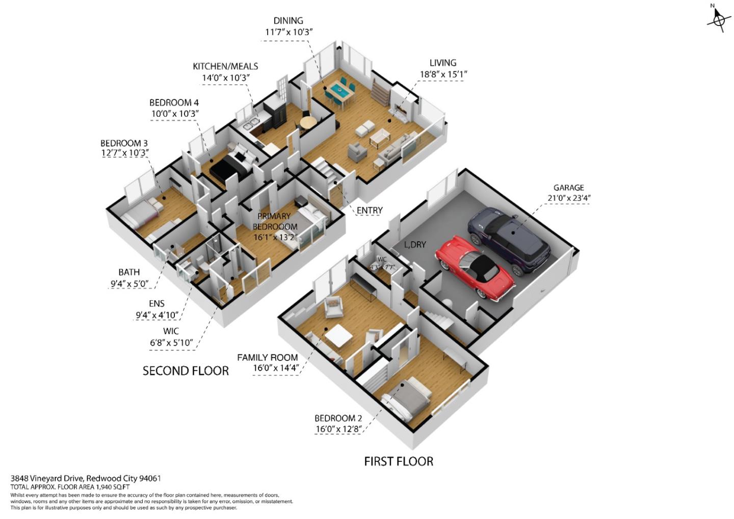 Detail Gallery Image 51 of 52 For 3848 Vineyard Dr, Redwood City,  CA 94061 - 4 Beds | 2/1 Baths