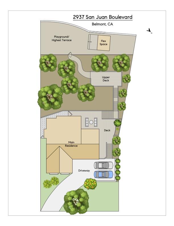 Detail Gallery Image 56 of 59 For 2937 San Juan Blvd, Belmont,  CA 94002 - 3 Beds | 2 Baths