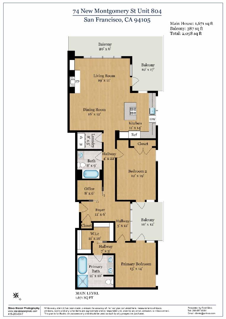 Detail Gallery Image 12 of 12 For 74 New Montgomery St #804,  San Francisco,  CA 94105 - 2 Beds | 2 Baths