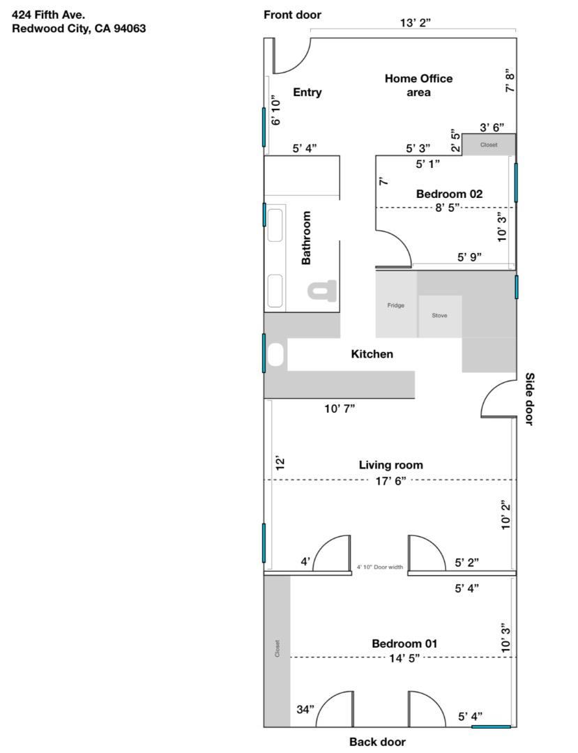 Detail Gallery Image 45 of 45 For 424 5th Ave, Redwood City,  CA 94063 - 2 Beds | 1 Baths