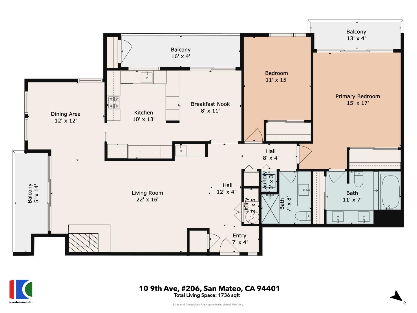 Detail Gallery Image 39 of 47 For 10 9th Ave #206,  San Mateo,  CA 94401 - 2 Beds | 2 Baths