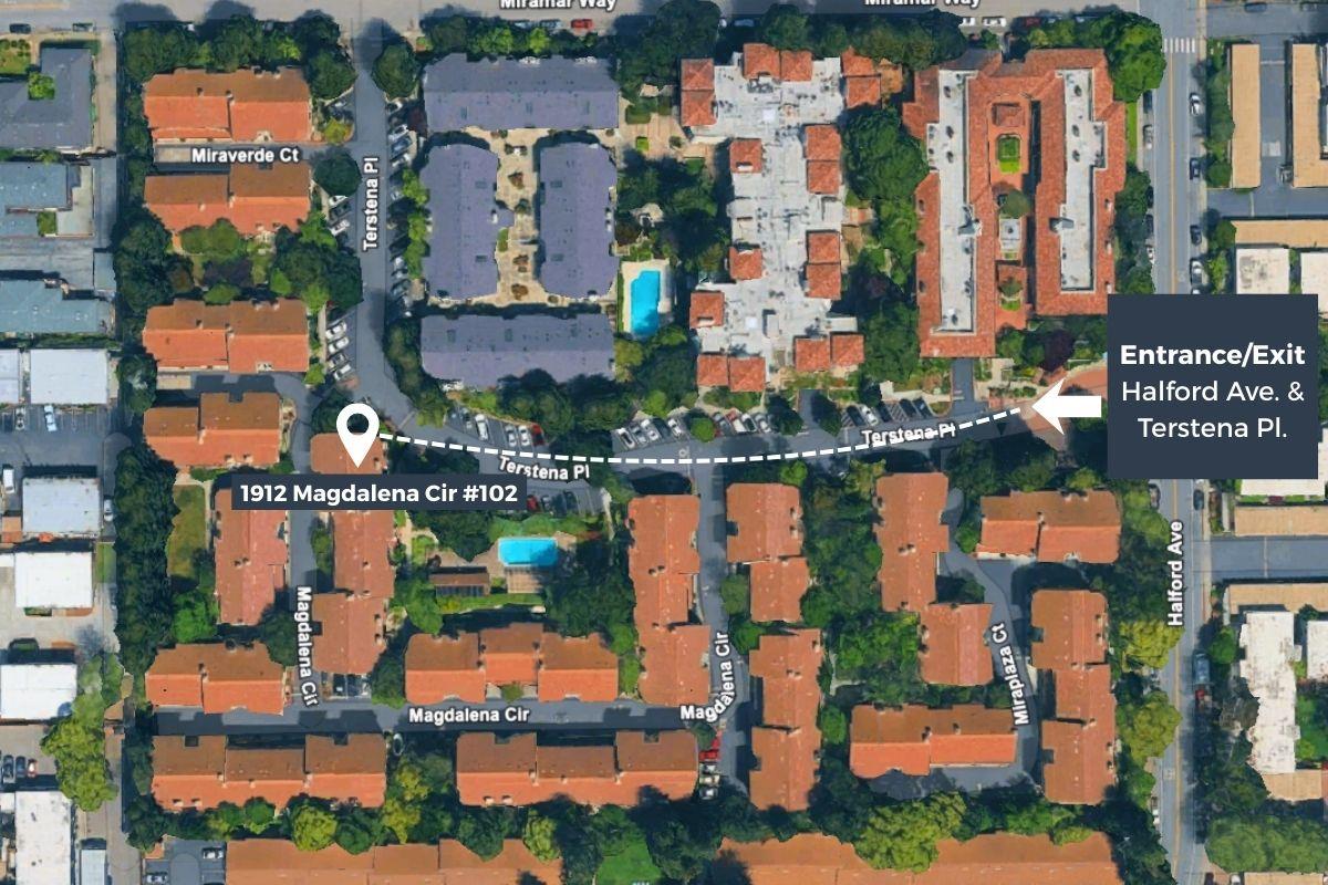 Detail Gallery Image 3 of 26 For 1912 Magdalena Cir #102,  Santa Clara,  CA 95051 - 2 Beds | 2 Baths