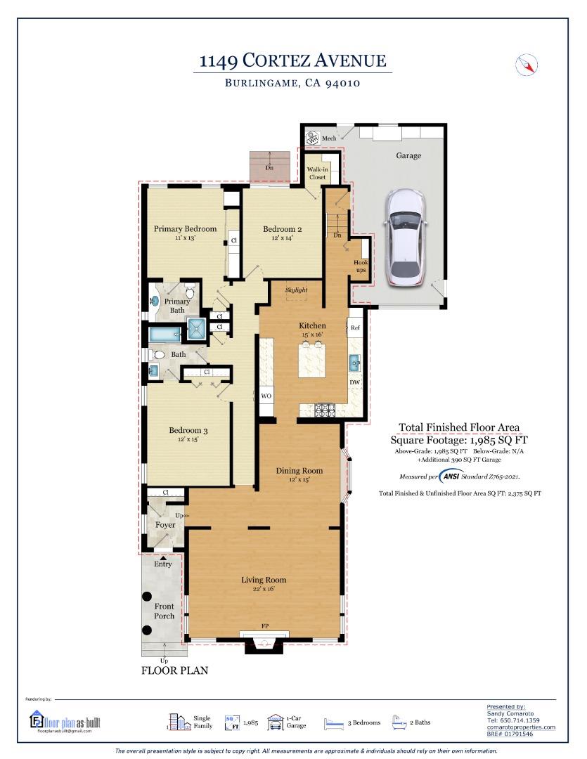 Detail Gallery Image 61 of 61 For 1149 Cortez Ave, Burlingame,  CA 94010 - 3 Beds | 2 Baths