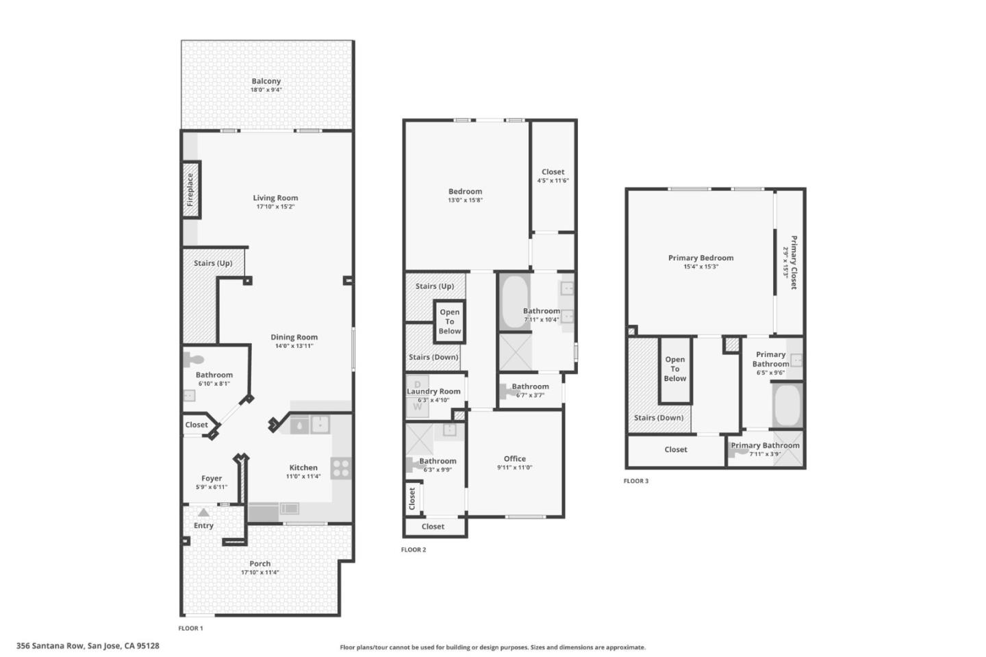 Detail Gallery Image 55 of 55 For 356 Santana Row #319,  San Jose,  CA 95128 - 3 Beds | 3/1 Baths