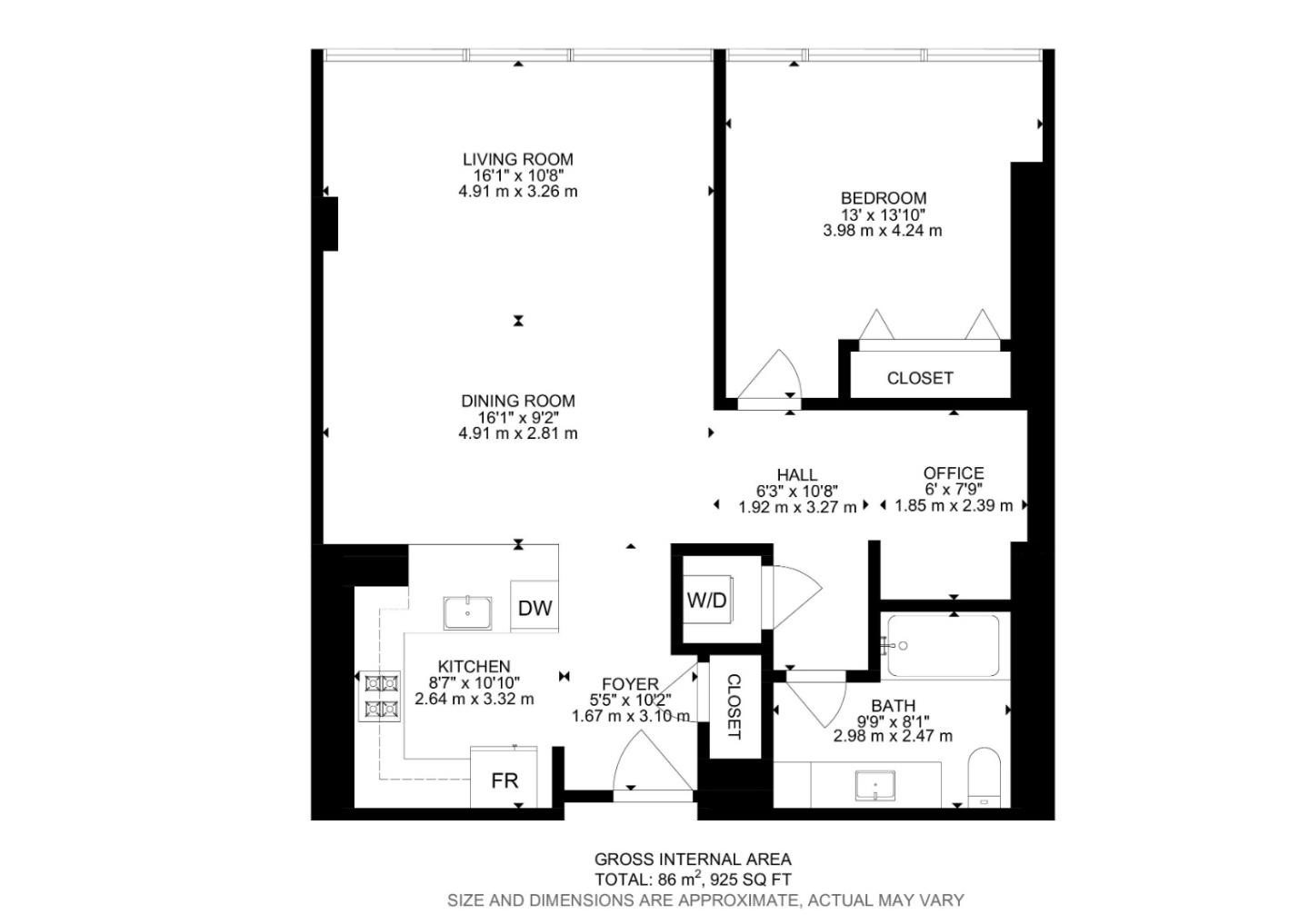 Detail Gallery Image 25 of 38 For 38 N Almaden Blvd #1805,  San Jose,  CA 95110 - 1 Beds | 1 Baths