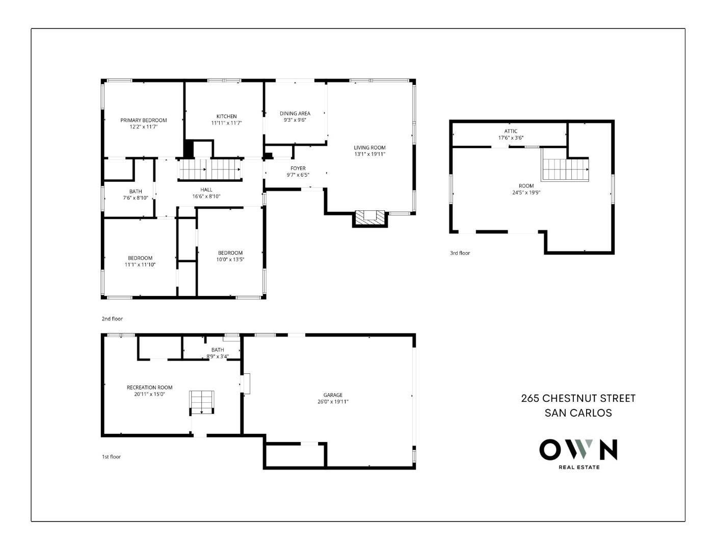 Detail Gallery Image 13 of 13 For 265 Chestnut St, San Carlos,  CA 94070 - 3 Beds | 1 Baths