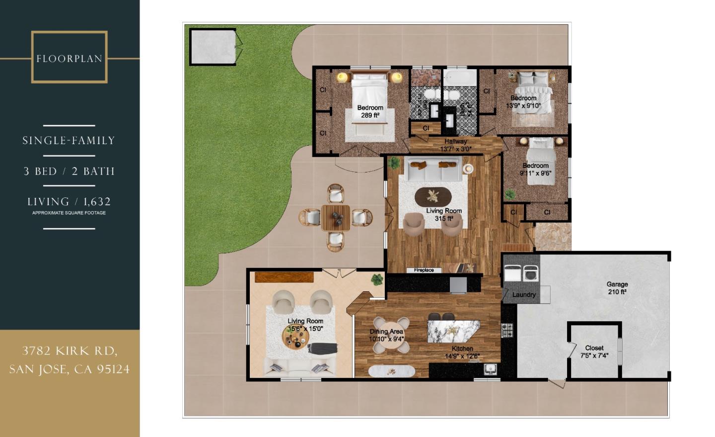 Detail Gallery Image 69 of 69 For 3782 Kirk Rd, San Jose,  CA 95124 - 3 Beds | 2 Baths