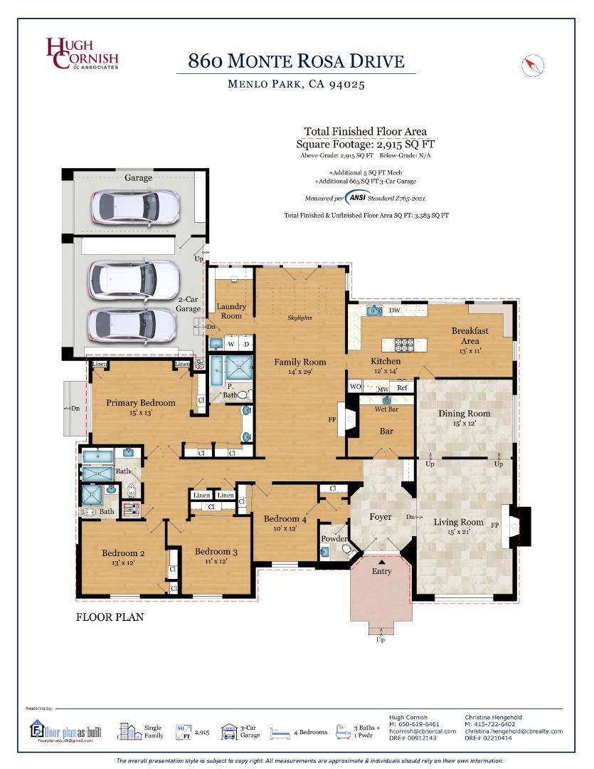 Detail Gallery Image 30 of 31 For 860 Monte Rosa Dr, Menlo Park,  CA 94025 - 4 Beds | 3/1 Baths