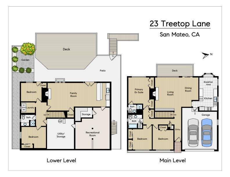 Detail Gallery Image 35 of 37 For 23 Treetop Ln, San Mateo,  CA 94402 - 5 Beds | 3 Baths