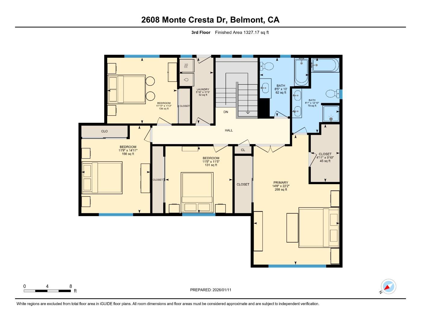 Detail Gallery Image 36 of 36 For 2608 Monte Cresta Dr, Belmont,  CA 94002 - 4 Beds | 2/1 Baths