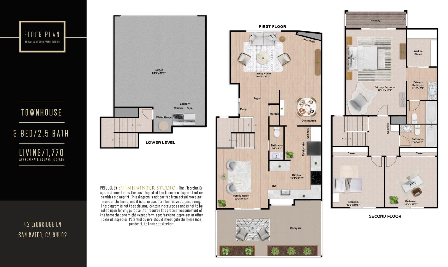 Detail Gallery Image 34 of 34 For 42 Lyonridge Ln, San Mateo,  CA 94402 - 3 Beds | 2/1 Baths