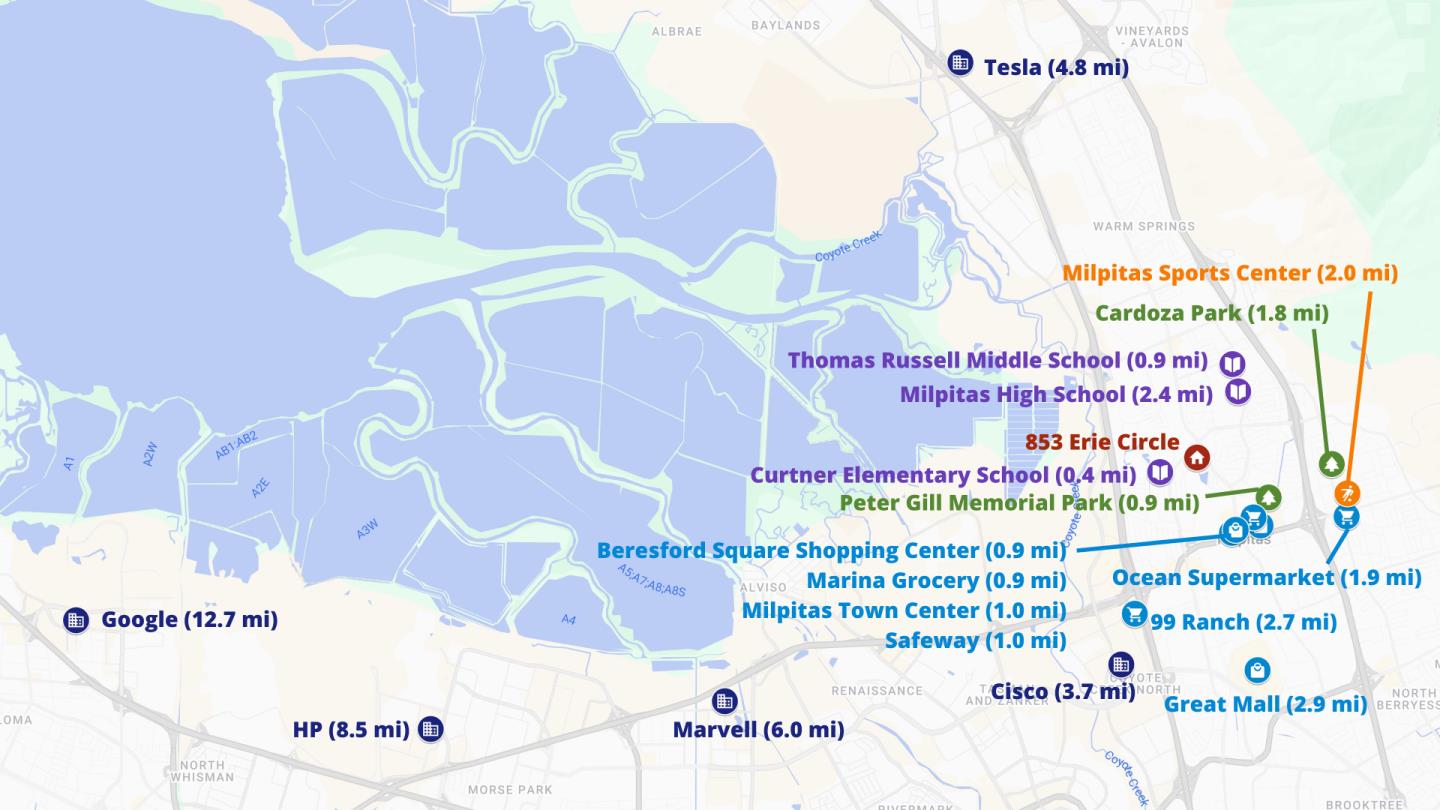 Detail Gallery Image 39 of 39 For 853 Erie Cir, Milpitas,  CA 95035 - 4 Beds | 2/1 Baths