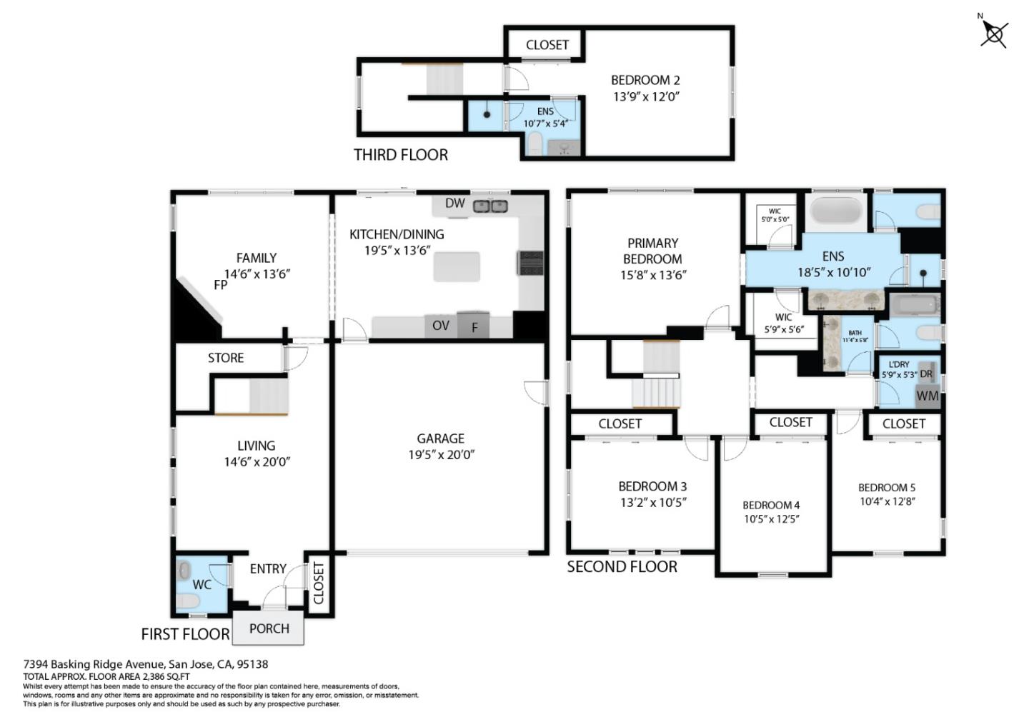 Detail Gallery Image 3 of 61 For 7394 Basking Ridge Ave, San Jose,  CA 95138 - 5 Beds | 3/1 Baths