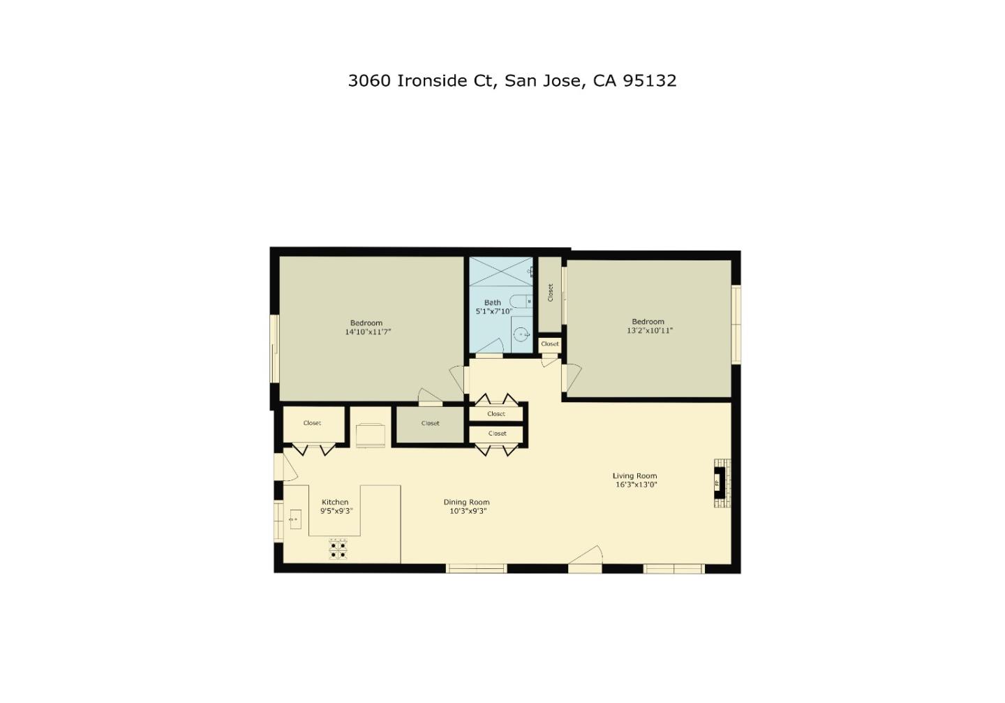 Detail Gallery Image 51 of 53 For 3060 Ironside Ct, San Jose,  CA 95132 - 2 Beds | 1 Baths