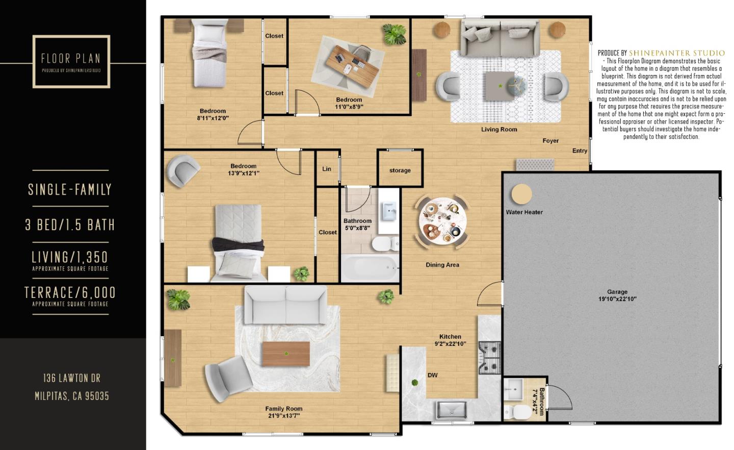 Detail Gallery Image 28 of 28 For 136 Lawton Dr, Milpitas,  CA 95035 - 3 Beds | 1/1 Baths