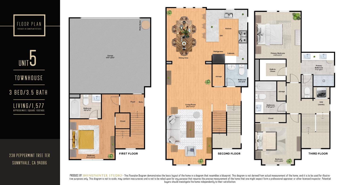 Detail Gallery Image 37 of 37 For 238 Peppermint Tree Ter #5,  Sunnyvale,  CA 94086 - 3 Beds | 3/1 Baths