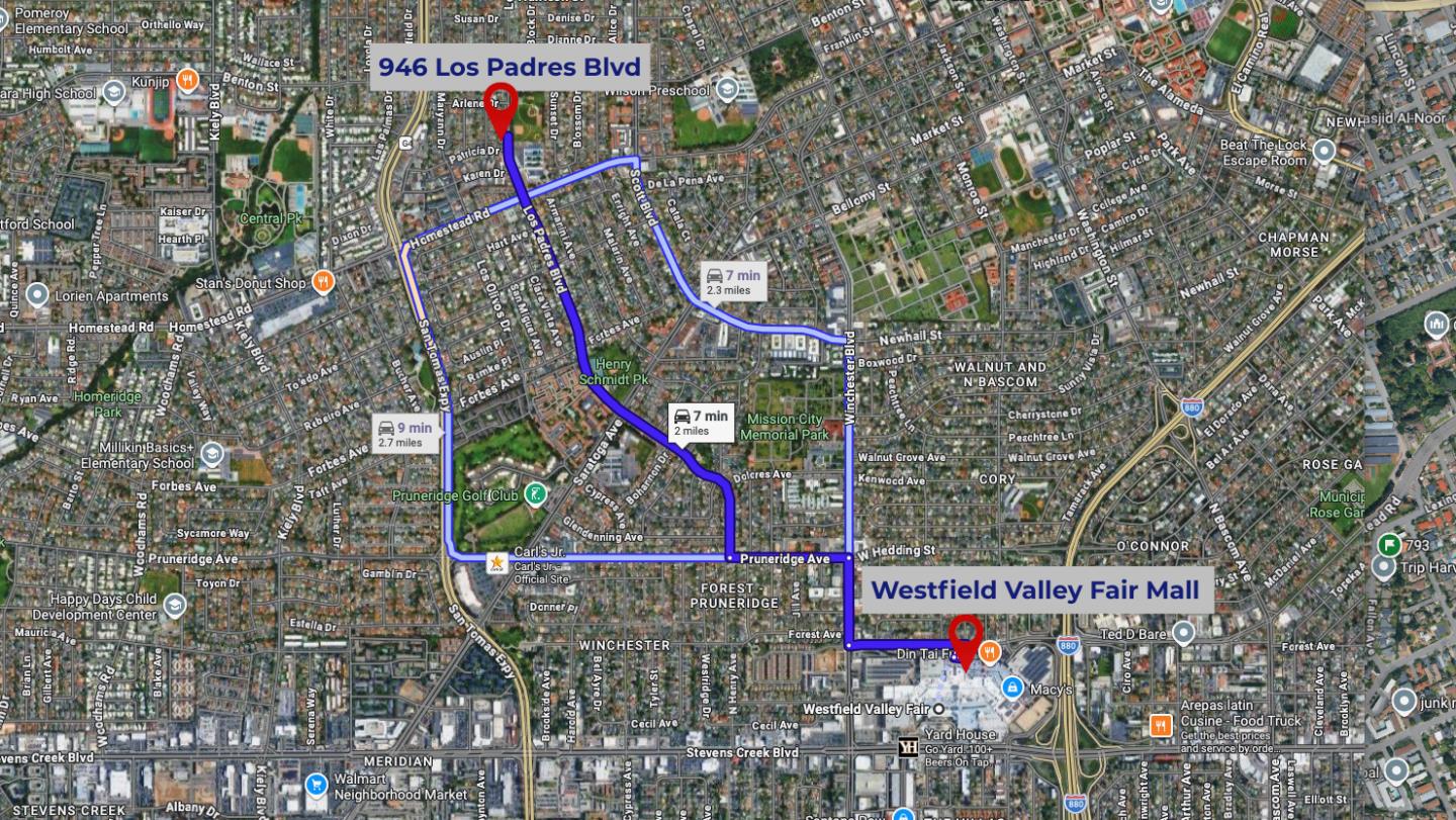 Detail Gallery Image 72 of 72 For 946 Los Padres Blvd, Santa Clara,  CA 95050 - 3 Beds | 1/1 Baths