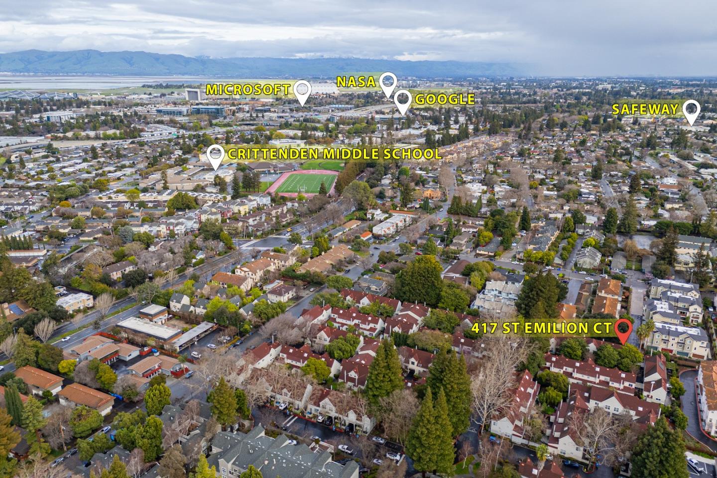 Detail Gallery Image 37 of 41 For 417 Saint Emilion Ct, Mountain View,  CA 94043 - 3 Beds | 2/1 Baths