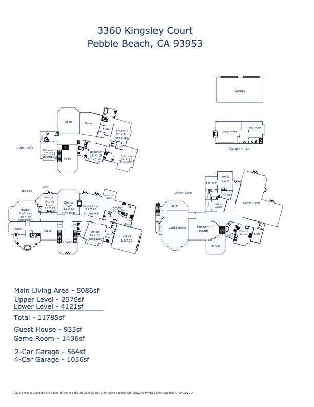 Detail Gallery Image 35 of 35 For 3360 Kingsley Ct, Pebble Beach,  CA 93953 - 7 Beds | 8/2 Baths