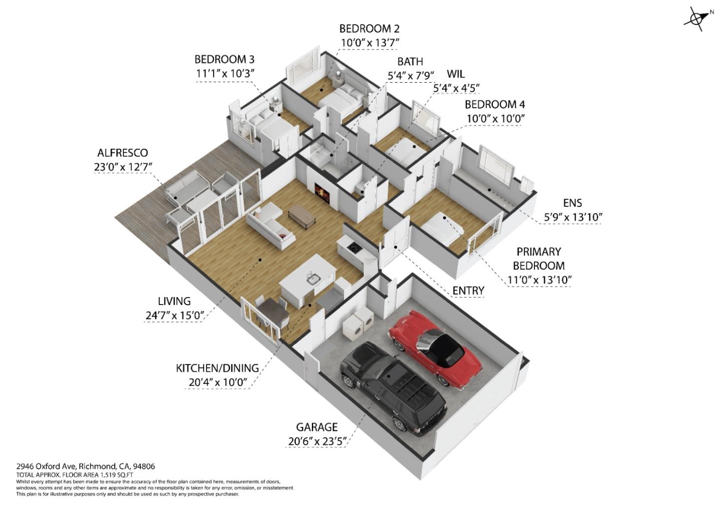 Detail Gallery Image 21 of 66 For 2946 Oxford Ave, Richmond,  CA 94806 - 4 Beds | 2 Baths
