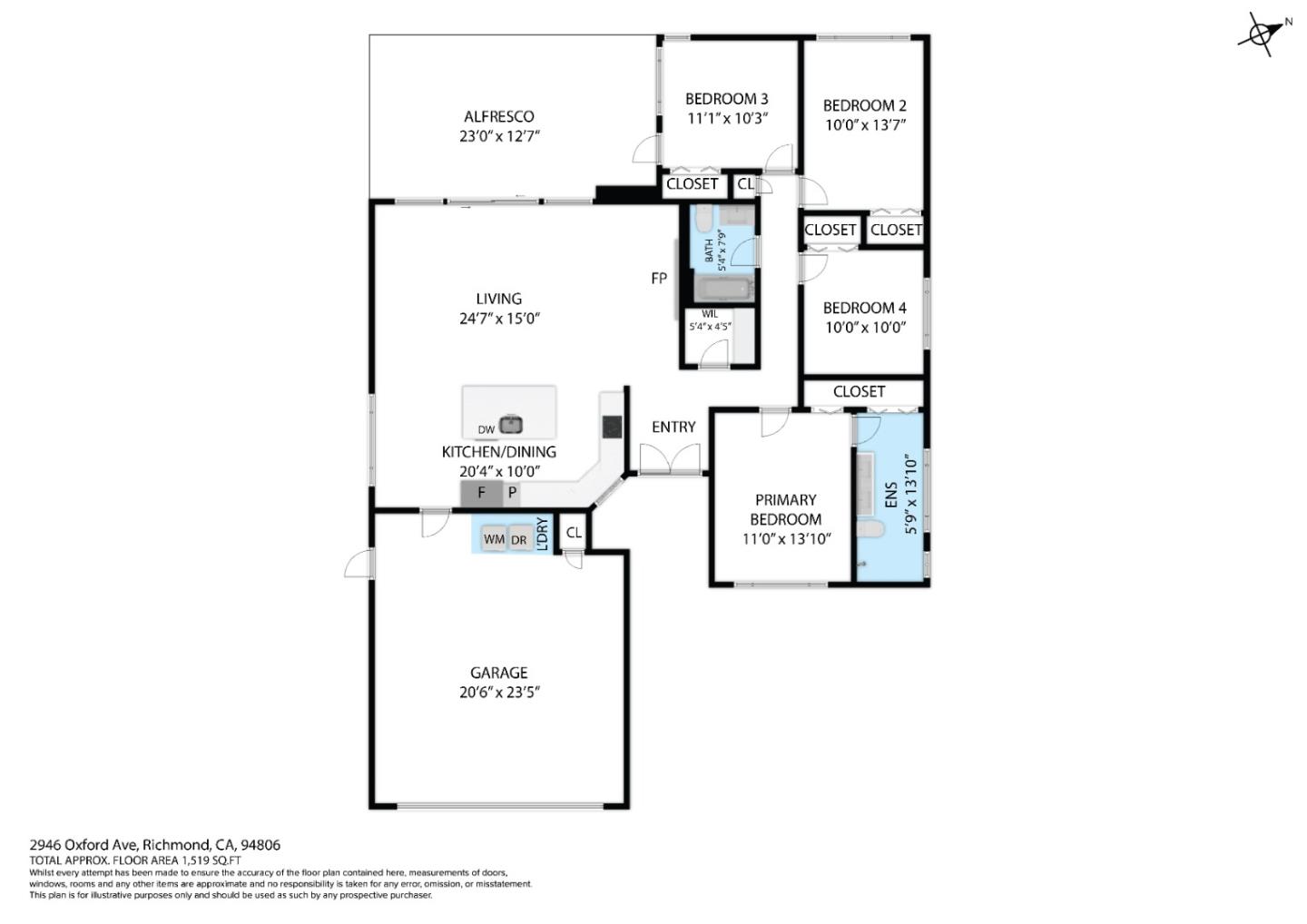 Detail Gallery Image 55 of 66 For 2946 Oxford Ave, Richmond,  CA 94806 - 4 Beds | 2 Baths