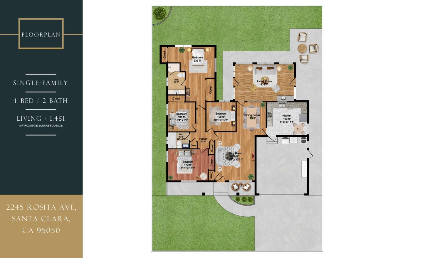 Detail Gallery Image 48 of 48 For 2245 Rosita Ave, Santa Clara,  CA 95050 - 4 Beds | 2 Baths