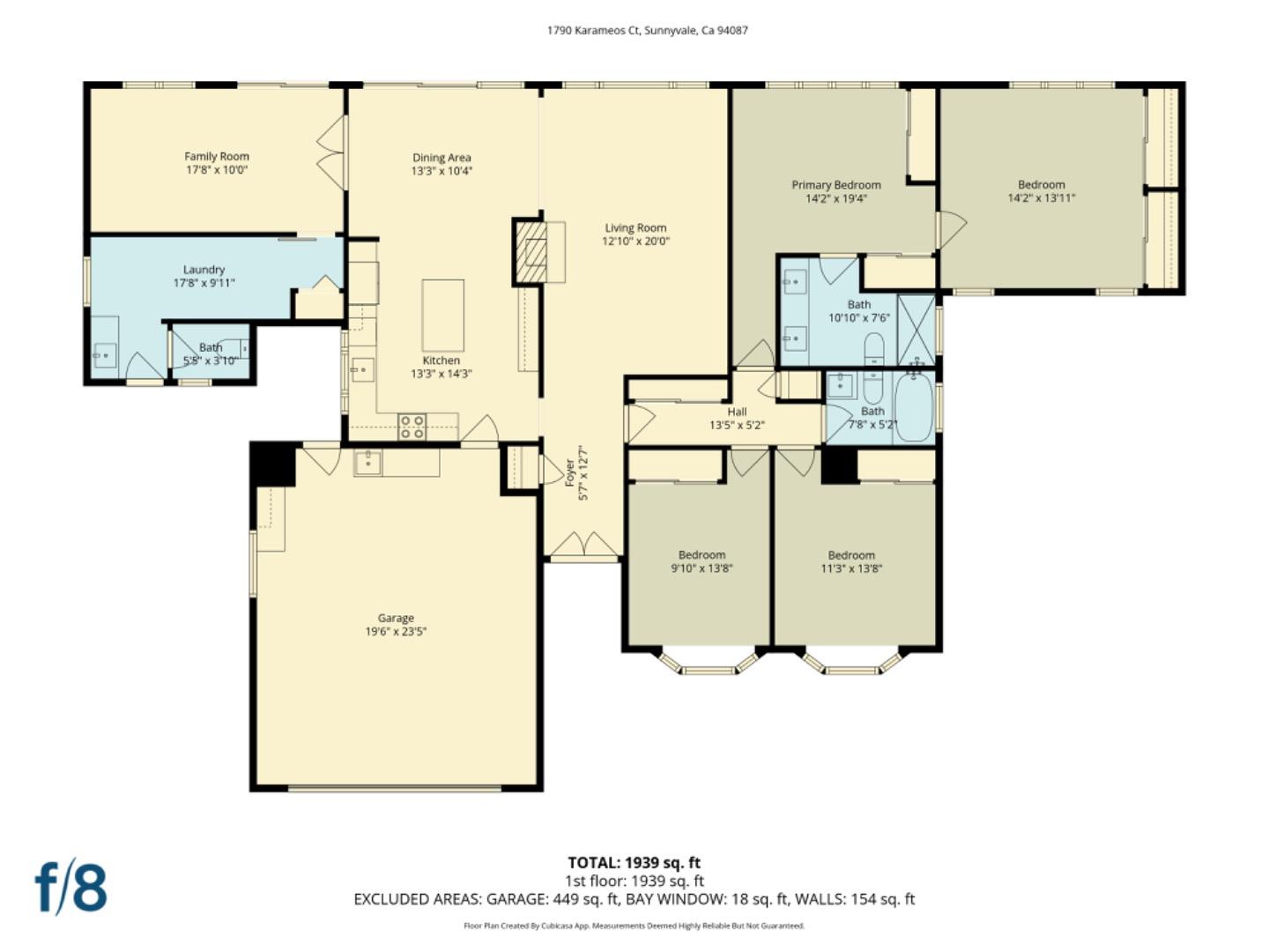 Detail Gallery Image 50 of 50 For 1790 Karameos Ct, Sunnyvale,  CA 94087 - 4 Beds | 2/1 Baths