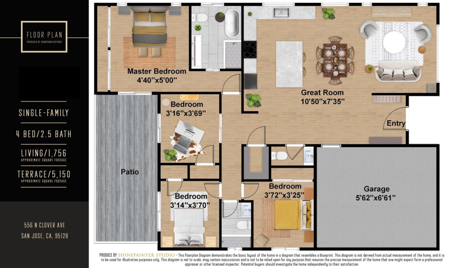 Detail Gallery Image 29 of 29 For 556 N Clover Ave, San Jose,  CA 95128 - 4 Beds | 2/1 Baths
