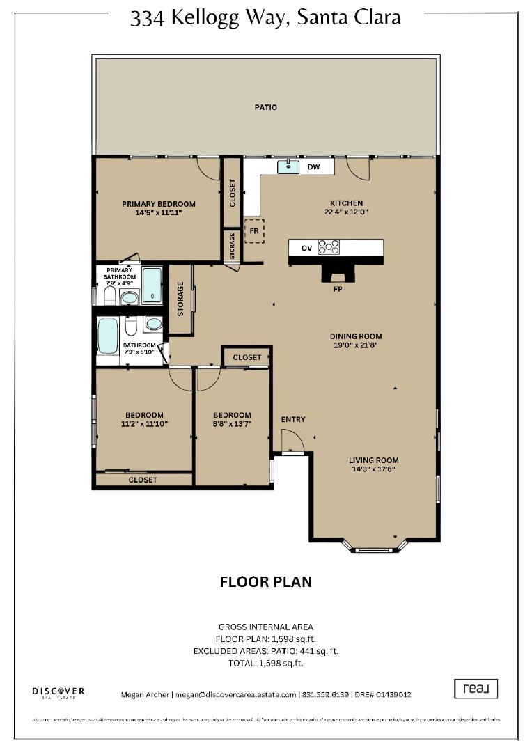Detail Gallery Image 50 of 50 For 334 Kellogg Way, Santa Clara,  CA 95051 - 3 Beds | 2 Baths